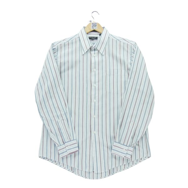 Chemise classiques homme manches longues bleu Dior Motif a rayures