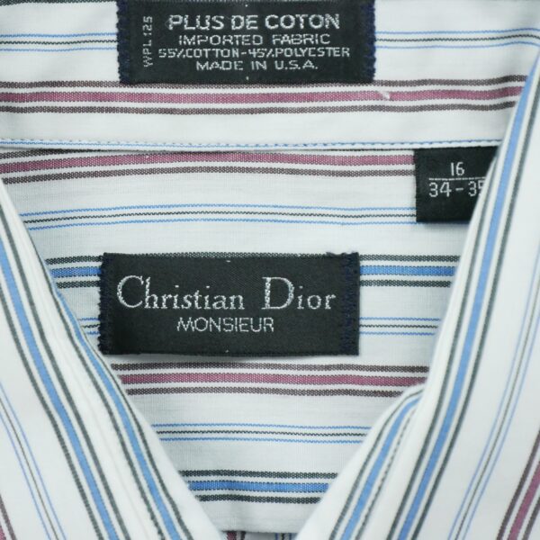 Chemise classiques homme manches longues bleu Dior Motif a rayures