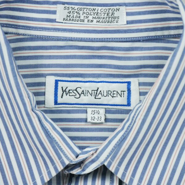 Chemise classiques homme manches longues bleu Yves Saint Laurent Motif a rayures