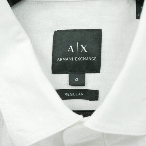 Chemise detente homme manches courtes blanc Armani Exchange