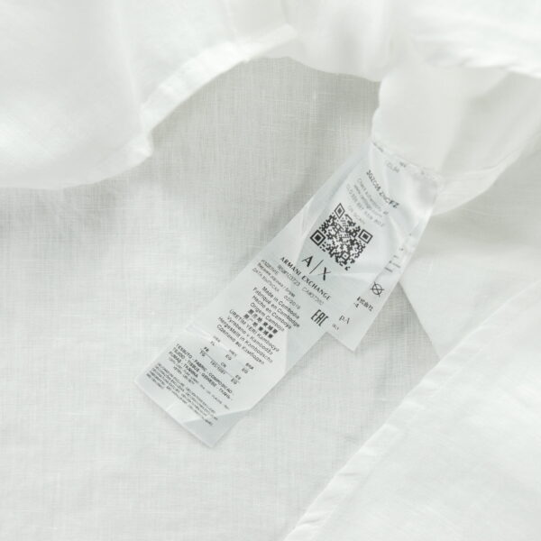 Chemise detente homme manches courtes blanc Armani Exchange