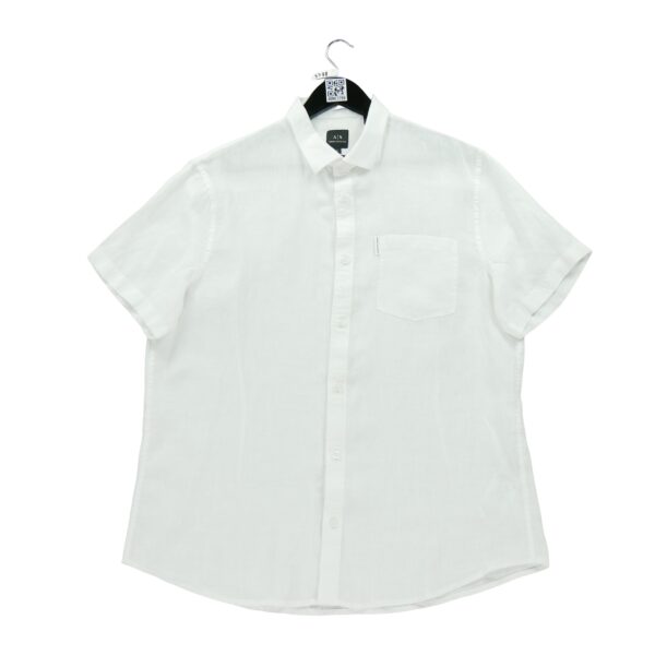 Chemise detente homme manches courtes blanc Armani Exchange