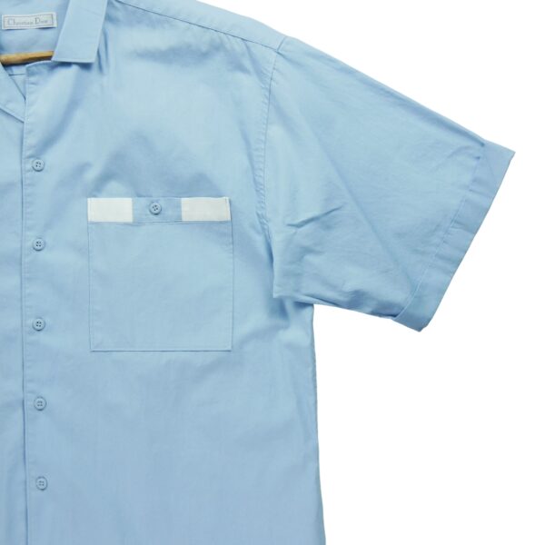 Chemise detente homme manches courtes bleu clair Dior