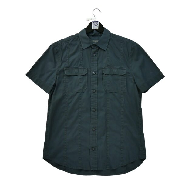 Chemise detente homme manches courtes noir Armani Exchange