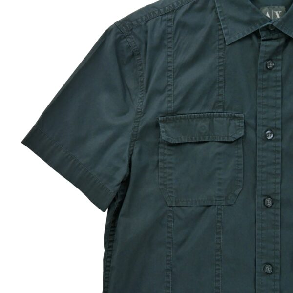Chemise detente homme manches courtes noir Armani Exchange