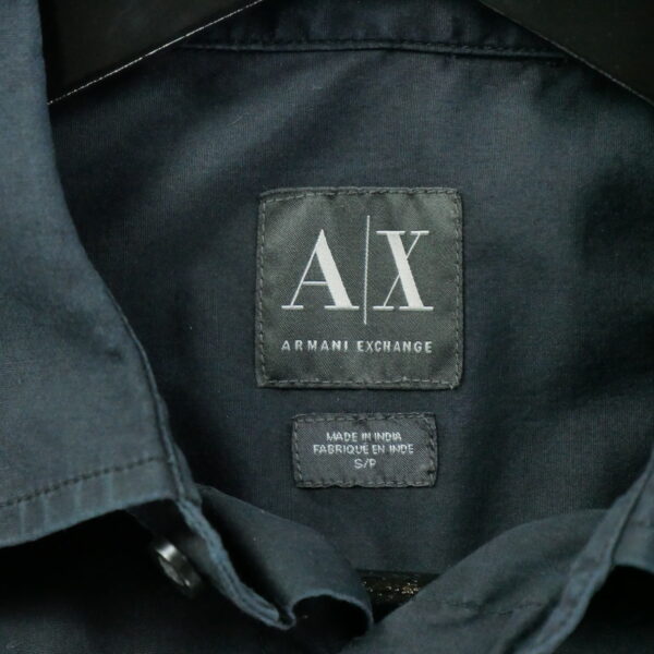 Chemise detente homme manches courtes noir Armani Exchange