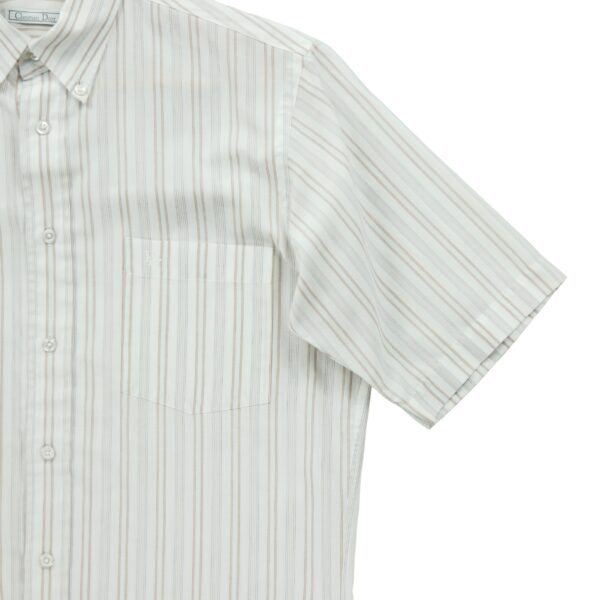 Chemise detente homme manches courtes orange Dior Motif a rayures