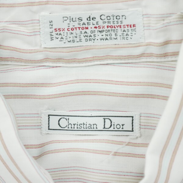 Chemise detente homme manches courtes orange Dior Motif a rayures