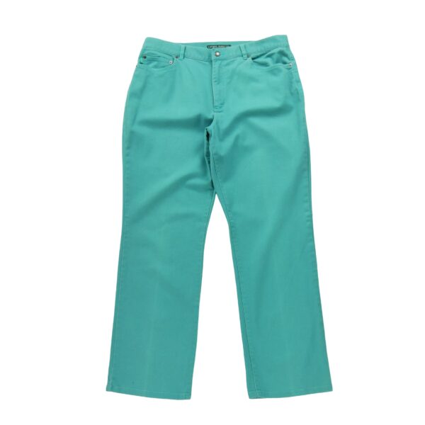 Jean coupe droite femme turquoise Polo Ralph Lauren