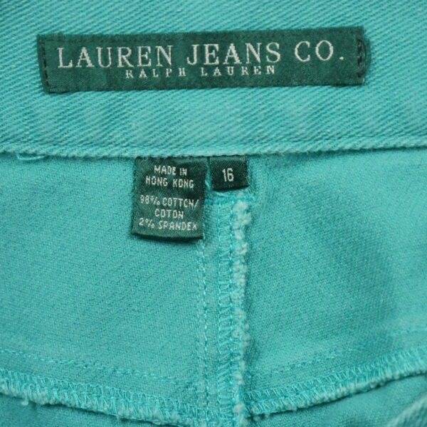 Jean coupe droite femme turquoise Polo Ralph Lauren