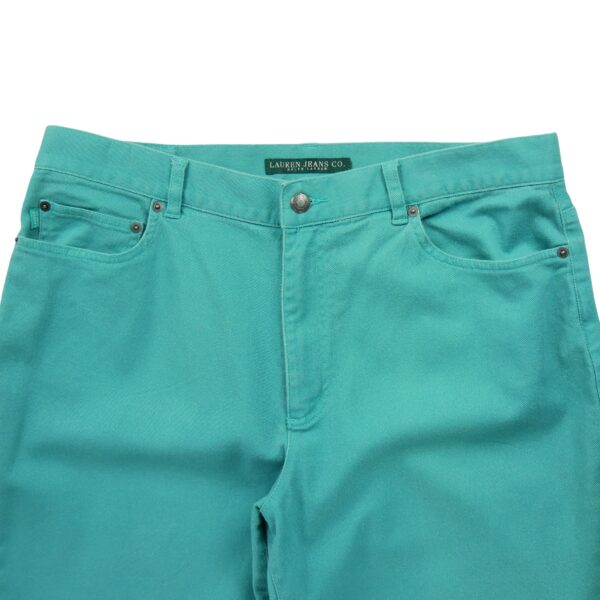 Jean coupe droite femme turquoise Polo Ralph Lauren