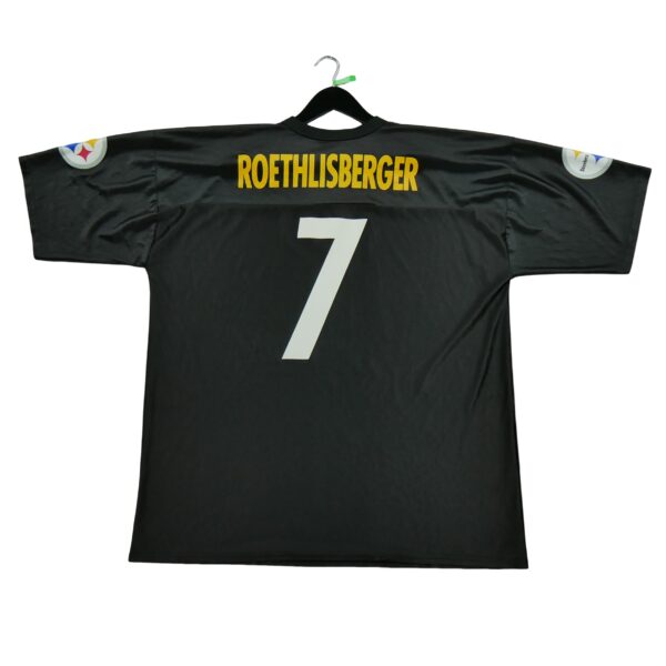 Maillot manches courtes homme noir NFL Equipe Pittsburgh Steelers Roethlisberger