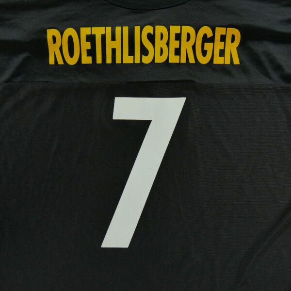 Maillot manches courtes homme noir NFL Equipe Pittsburgh Steelers Roethlisberger