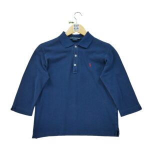 Polo manches 34 femme marine Polo Ralph Lauren Col Polo