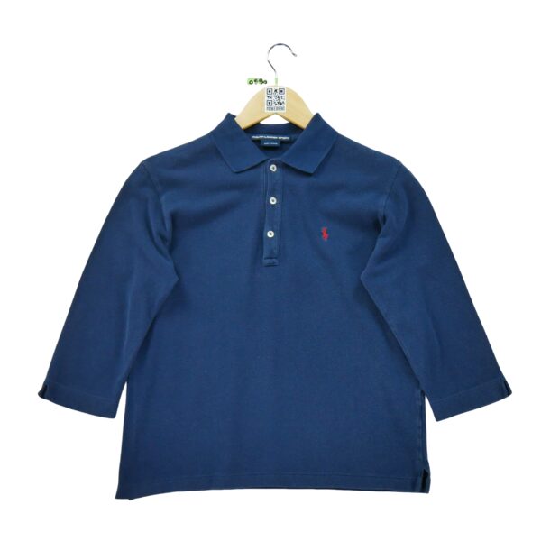 Polo manches 34 femme marine Polo Ralph Lauren Col Polo