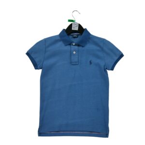 Polo manches courtes femme bleu Polo Ralph Lauren Motif chine Col Polo