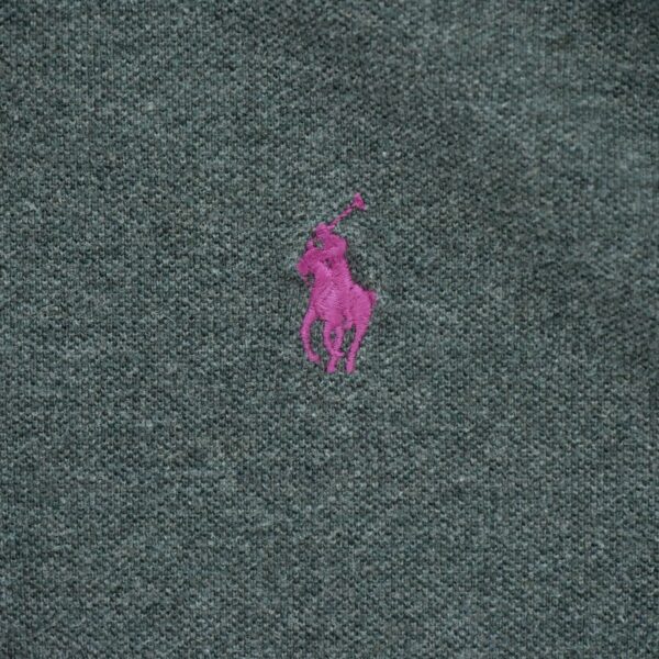 Polo manches courtes femme gris Polo Ralph Lauren Motif chine Col Polo