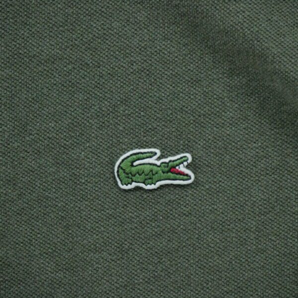 Polo manches courtes femme kaki Lacoste Motif chine Col Polo