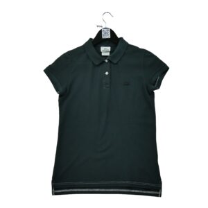 Polo manches courtes femme noir Lacoste Col Polo