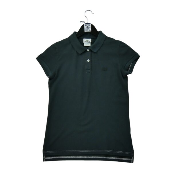 Polo manches courtes femme noir Lacoste Col Polo