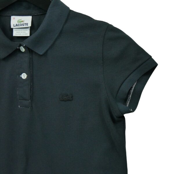 Polo manches courtes femme noir Lacoste Col Polo