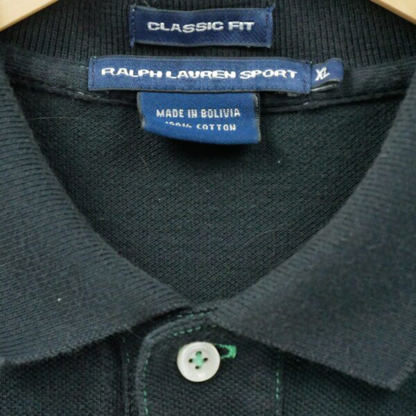 Polo manches courtes femme noir Polo Ralph Lauren Motif a rayures Col Polo