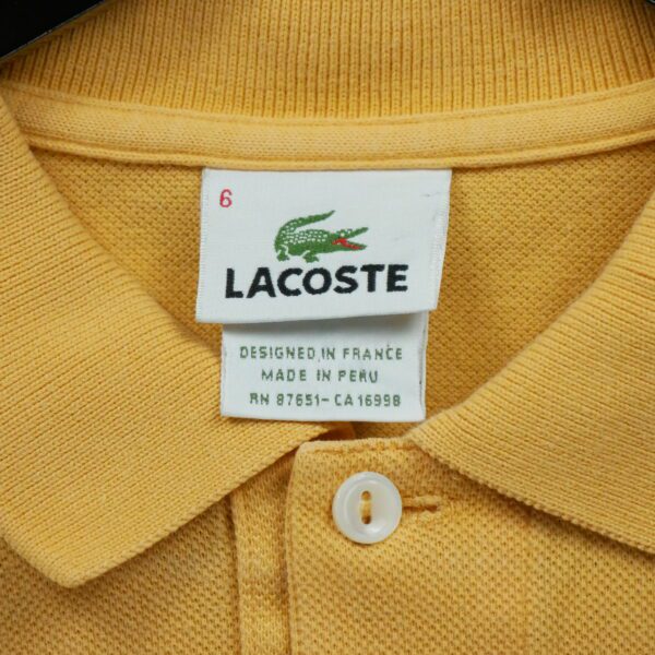 Polo manches courtes femme orange Lacoste Col Polo