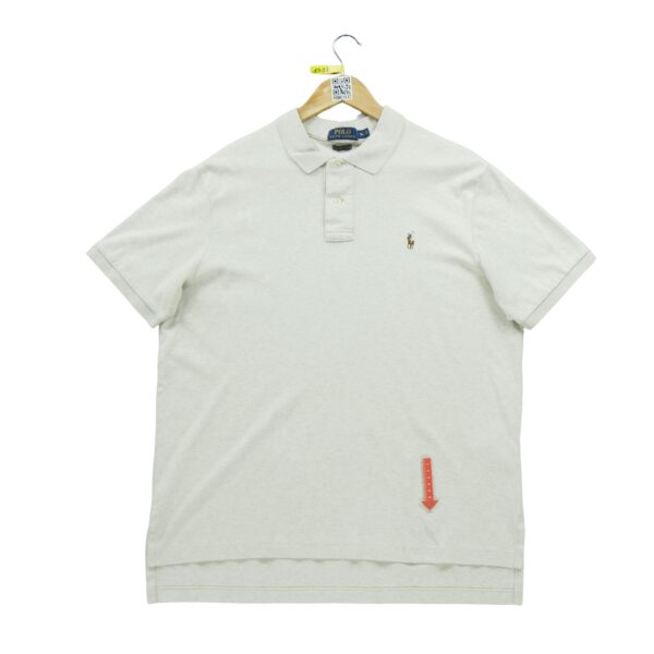 Polo manches courtes homme beige Polo Ralph Lauren Motif chine Col Polo