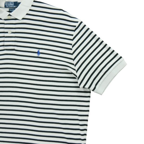 Polo manches courtes homme blanc Polo Ralph Lauren Motif a rayures Col Polo