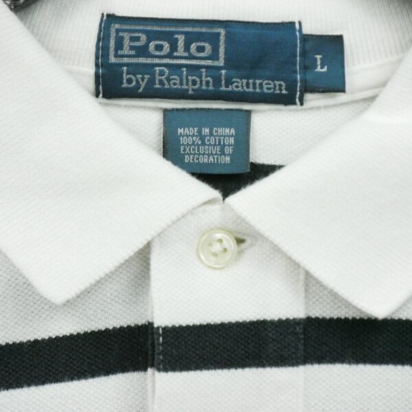 Polo manches courtes homme blanc Polo Ralph Lauren Motif a rayures Col Polo