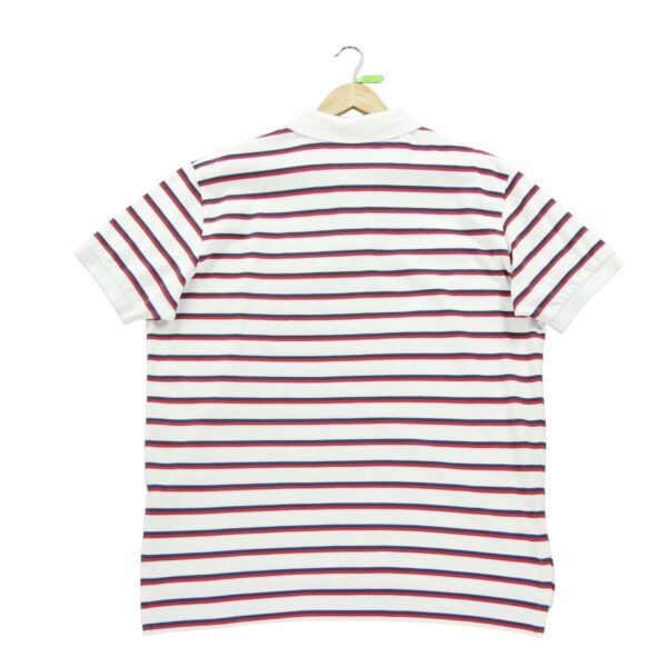 Polo manches courtes homme blanc Polo Ralph Lauren Motif a rayures Col Polo