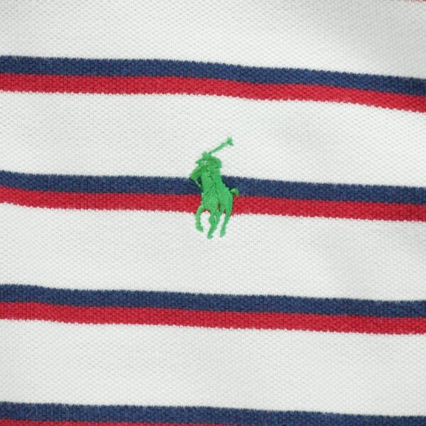Polo manches courtes homme blanc Polo Ralph Lauren Motif a rayures Col Polo