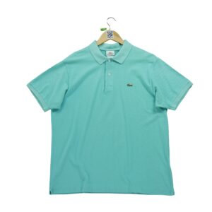 Polo manches courtes homme bleu Lacoste Col Polo