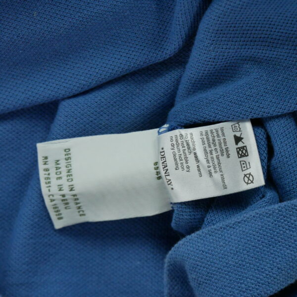 Polo manches courtes homme bleu Lacoste Col Polo