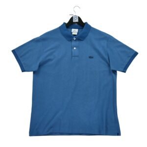 Polo manches courtes homme bleu Lacoste Col Polo