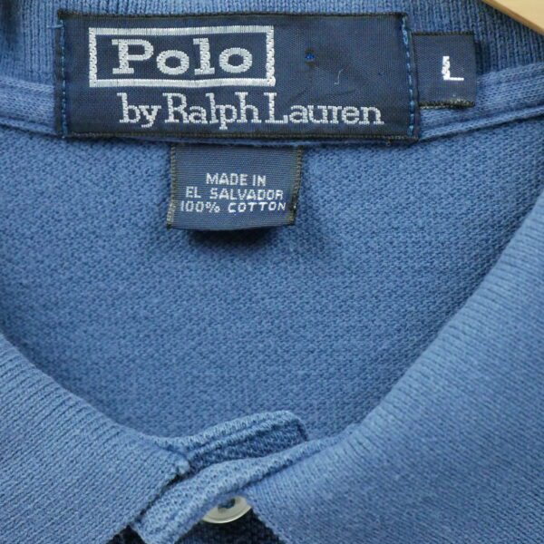 Polo manches courtes homme bleu Polo Ralph Lauren Col Polo