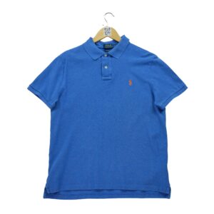 Polo manches courtes homme bleu Polo Ralph Lauren Col Polo