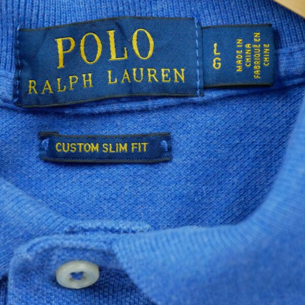Polo manches courtes homme bleu Polo Ralph Lauren Col Polo