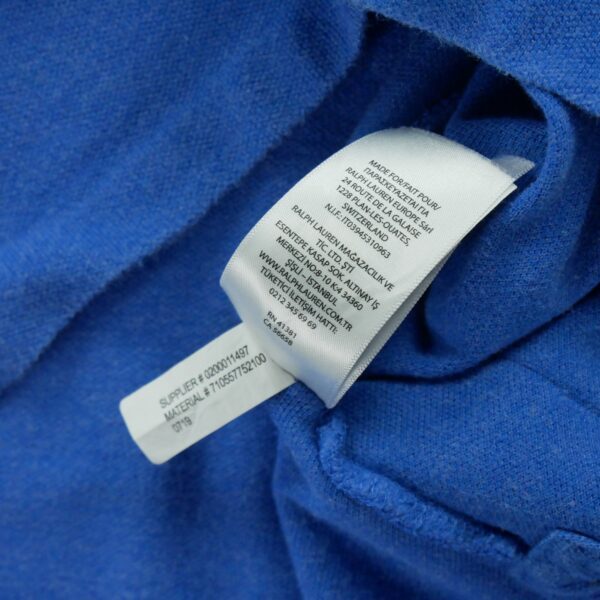 Polo manches courtes homme bleu Polo Ralph Lauren Col Polo