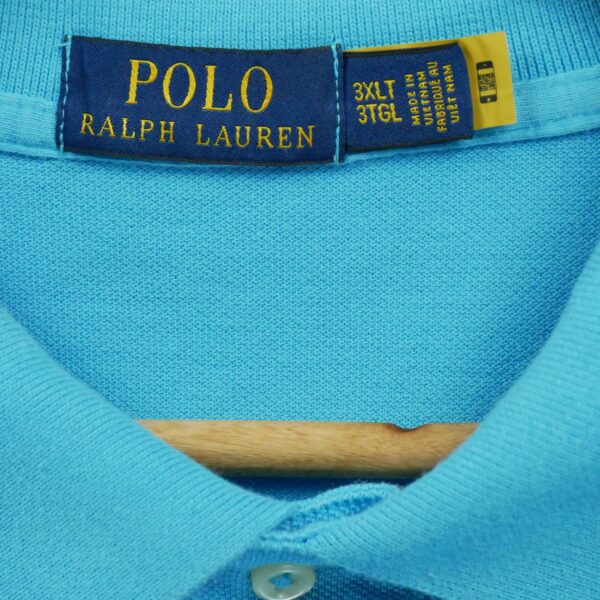 Polo manches courtes homme bleu Polo Ralph Lauren Col Polo