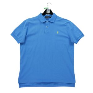 Polo manches courtes homme bleu Polo Ralph Lauren Col Polo