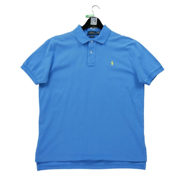 Polo manches courtes homme bleu Polo Ralph Lauren Col Polo
