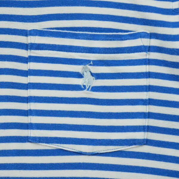 Polo manches courtes homme bleu Polo Ralph Lauren Motif a rayures Col Polo
