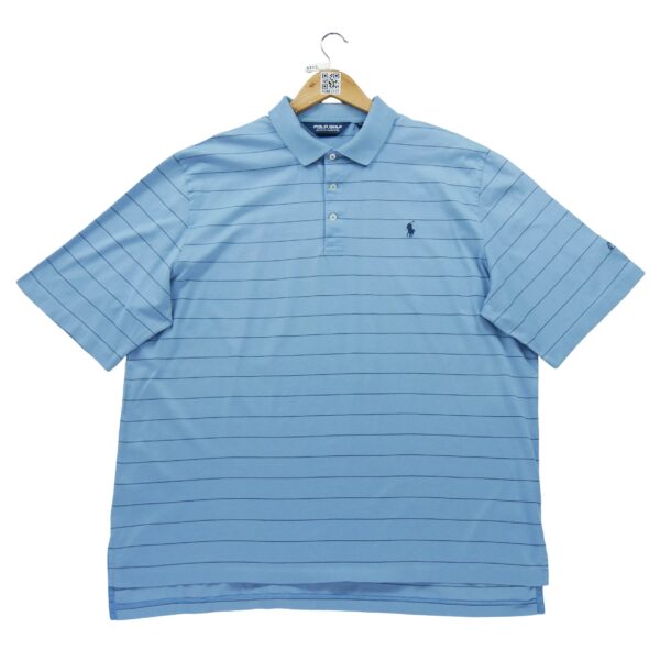 Polo manches courtes homme bleu Polo Ralph Lauren Motif a rayures Col Polo