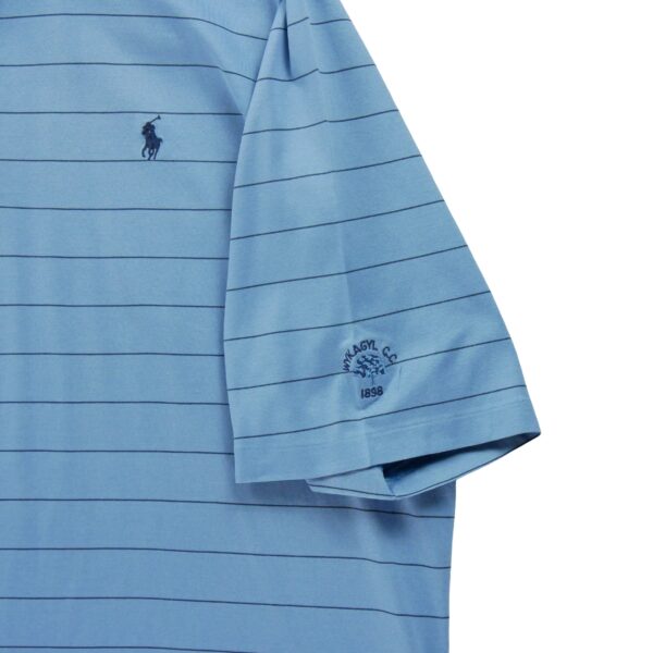 Polo manches courtes homme bleu Polo Ralph Lauren Motif a rayures Col Polo