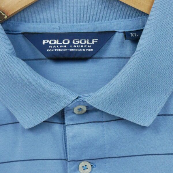 Polo manches courtes homme bleu Polo Ralph Lauren Motif a rayures Col Polo
