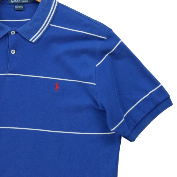 Polo manches courtes homme bleu Polo Ralph Lauren Motif a rayures Col Polo