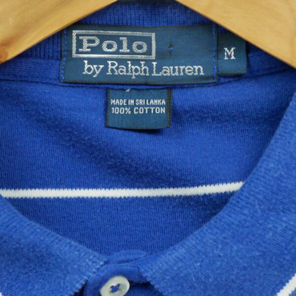 Polo manches courtes homme bleu Polo Ralph Lauren Motif a rayures Col Polo