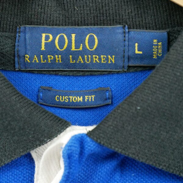 Polo manches courtes homme bleu Polo Ralph Lauren Motif brode Col Polo