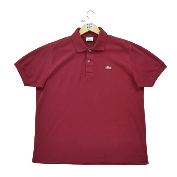 Polo manches courtes homme bordeaux Lacoste Col Polo